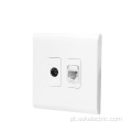 1Gang RJ45 LAN 1Gang TV Socket Outlets